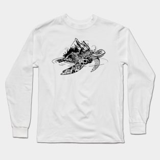 surreal sea turtle Long Sleeve T-Shirt